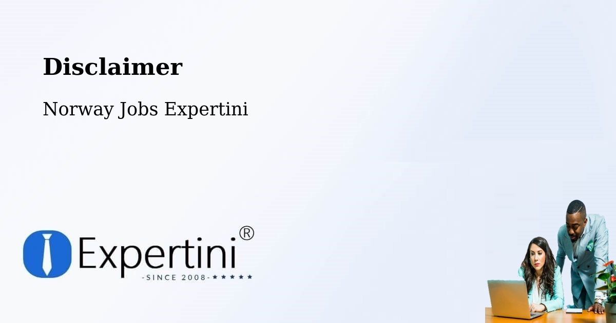 Disclaimer – Bergen - Norway Jobs Expertini